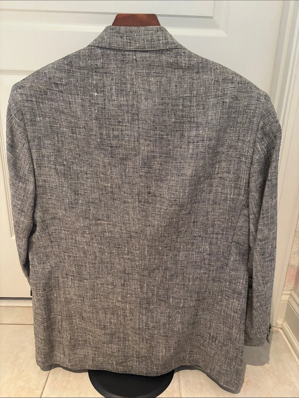 TravelSmith Mens 40S‎ Gray Tweed Style Blazer Sport Coat Jacket Short